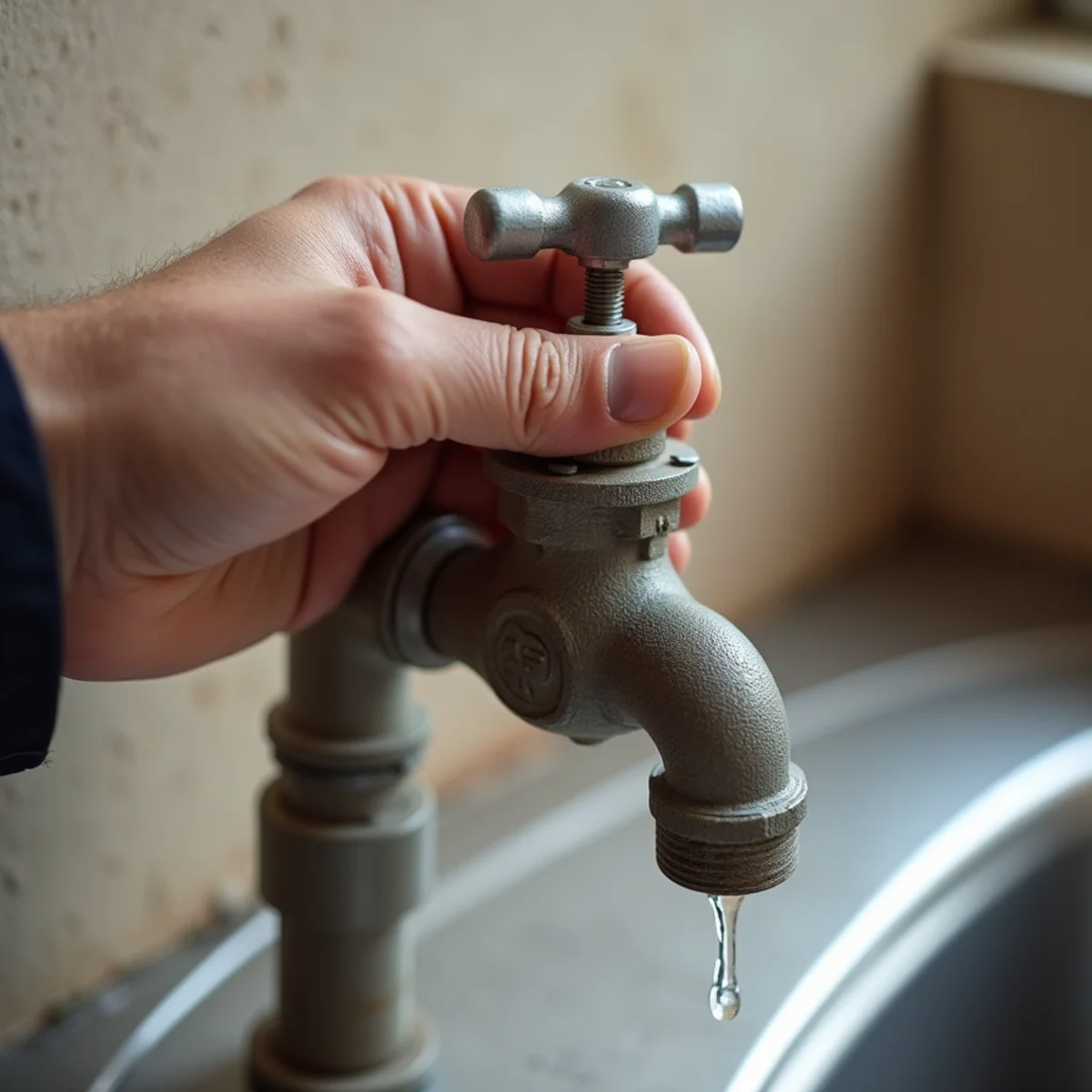 Burst Pipe Emergency Cleanup in progress — a technician at work in a Tempe, AZ home