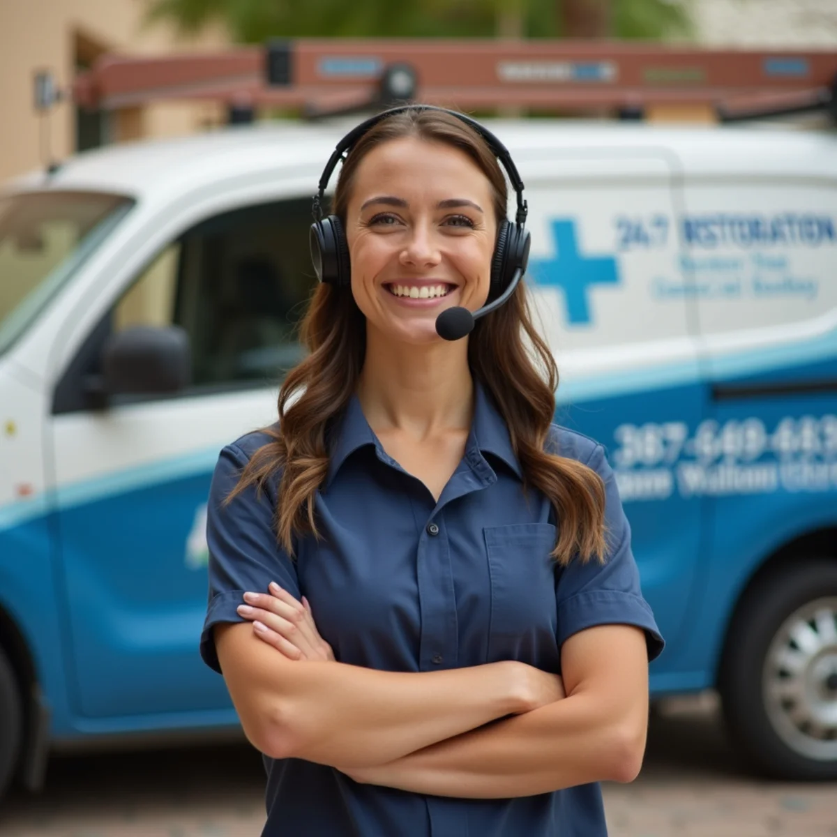 Tempe Damage Restoration dispatcher answering a 24/7 water damage emergency call