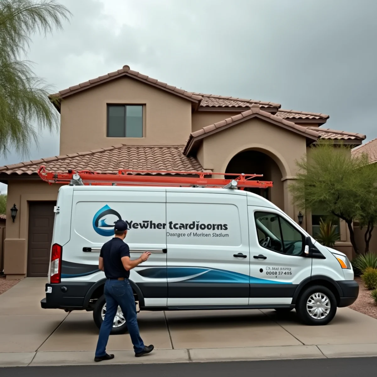 Mid-century ranch home in Glendale, AZ near State Farm Stadium served for water damage restoration