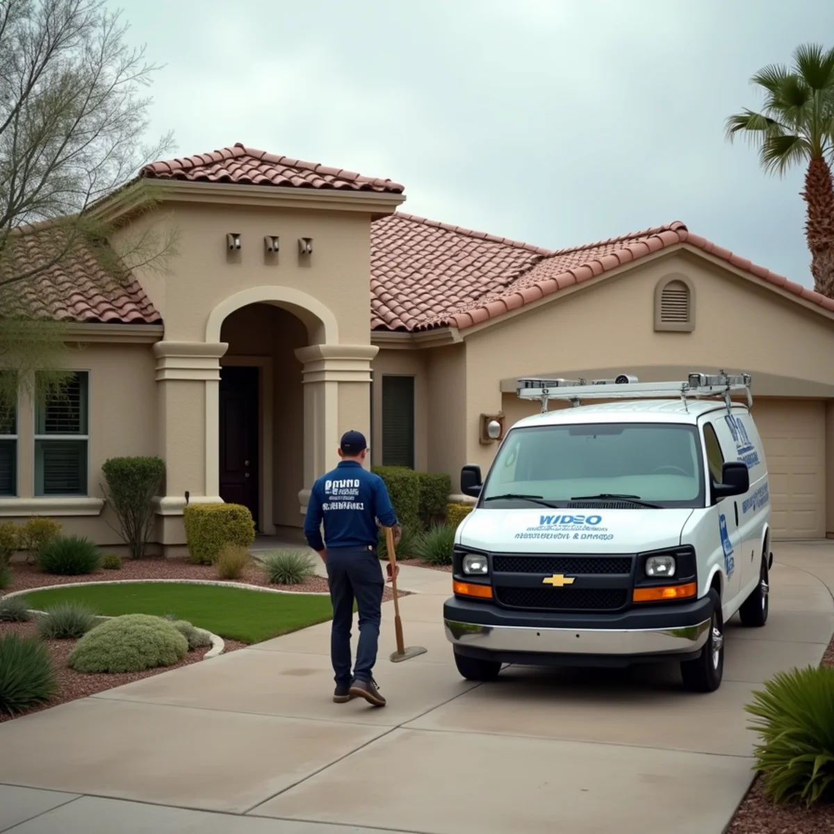 Water damage restoration crew serving a Scottsdale, AZ home near McCormick Ranch