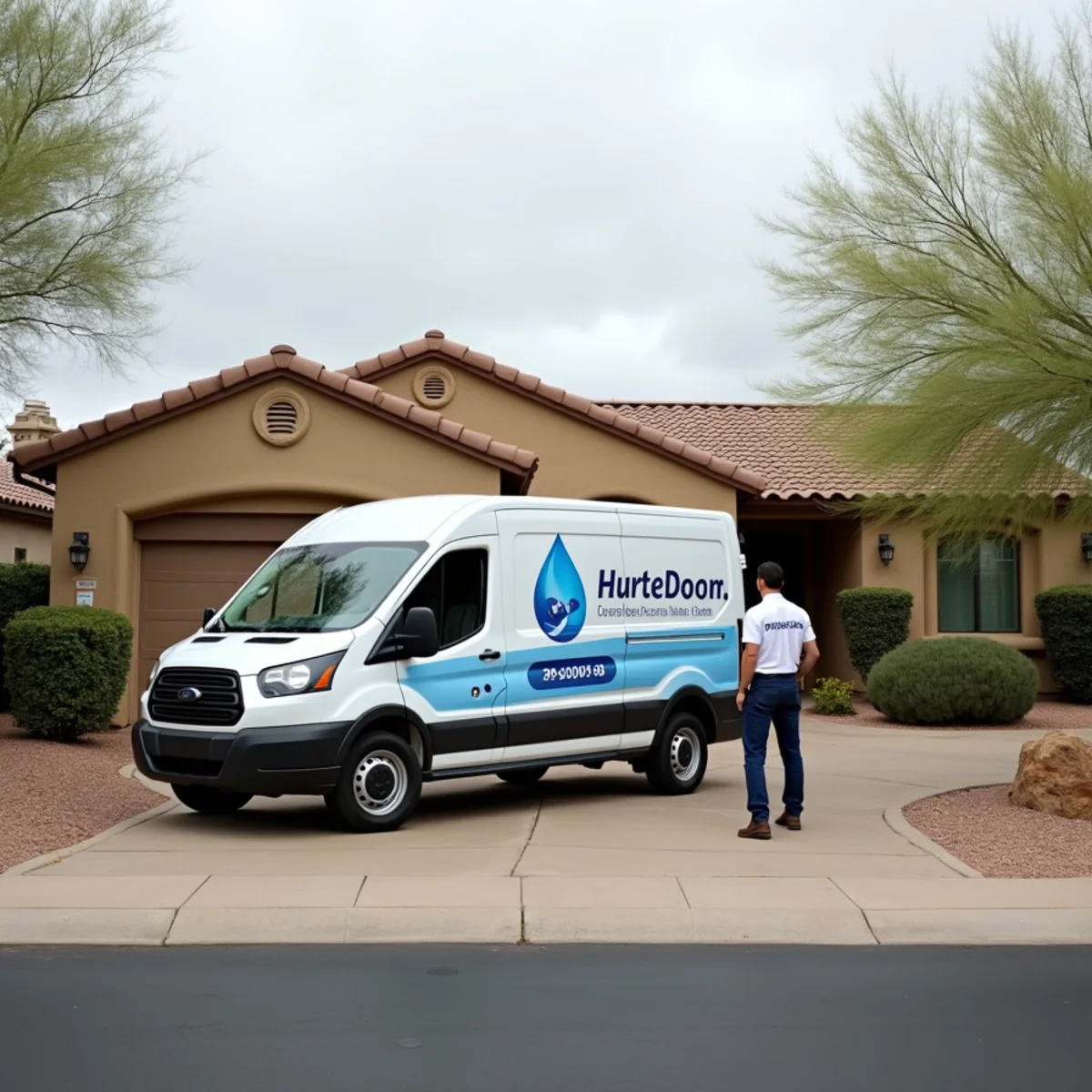 Guard-gated Gainey Ranch golf community condos in Scottsdale, AZ served for water damage restoration