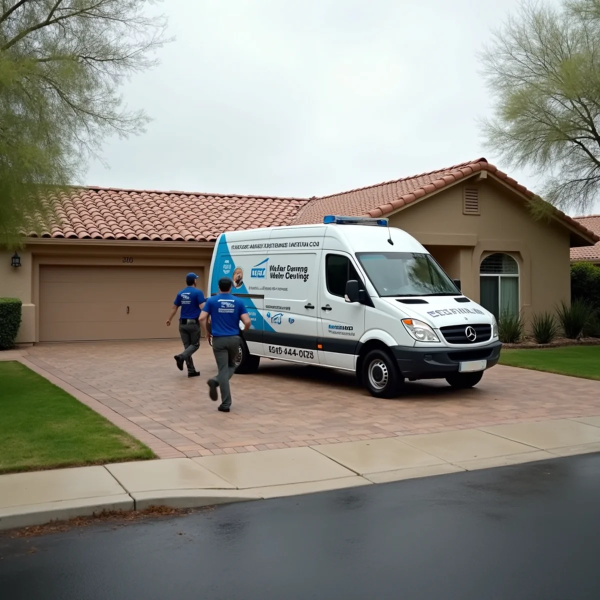 McCormick Ranch greenbelt lake homes in Scottsdale, AZ served for slab leak water damage