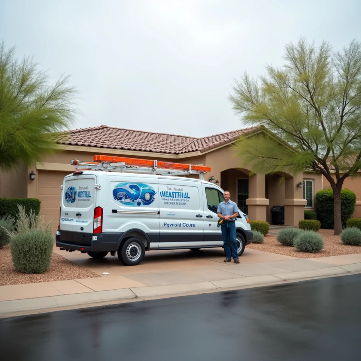 1960s ranch home in the Broadmor neighborhood of Tempe, AZ served for hot-water slab leak restoration