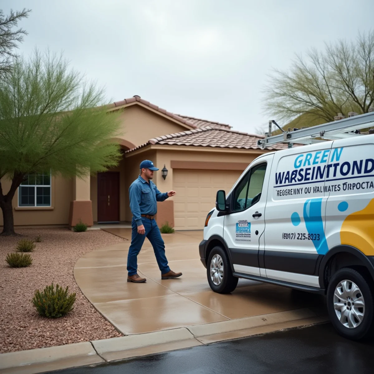 Water damage restoration from an AC condensate overflow in the Jen Tilly Terrace neighborhood of Tempe, AZ