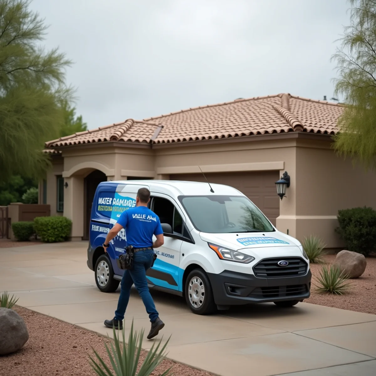 Historic 1950s home in the Maple-Ash district of Tempe, AZ served for water damage restoration